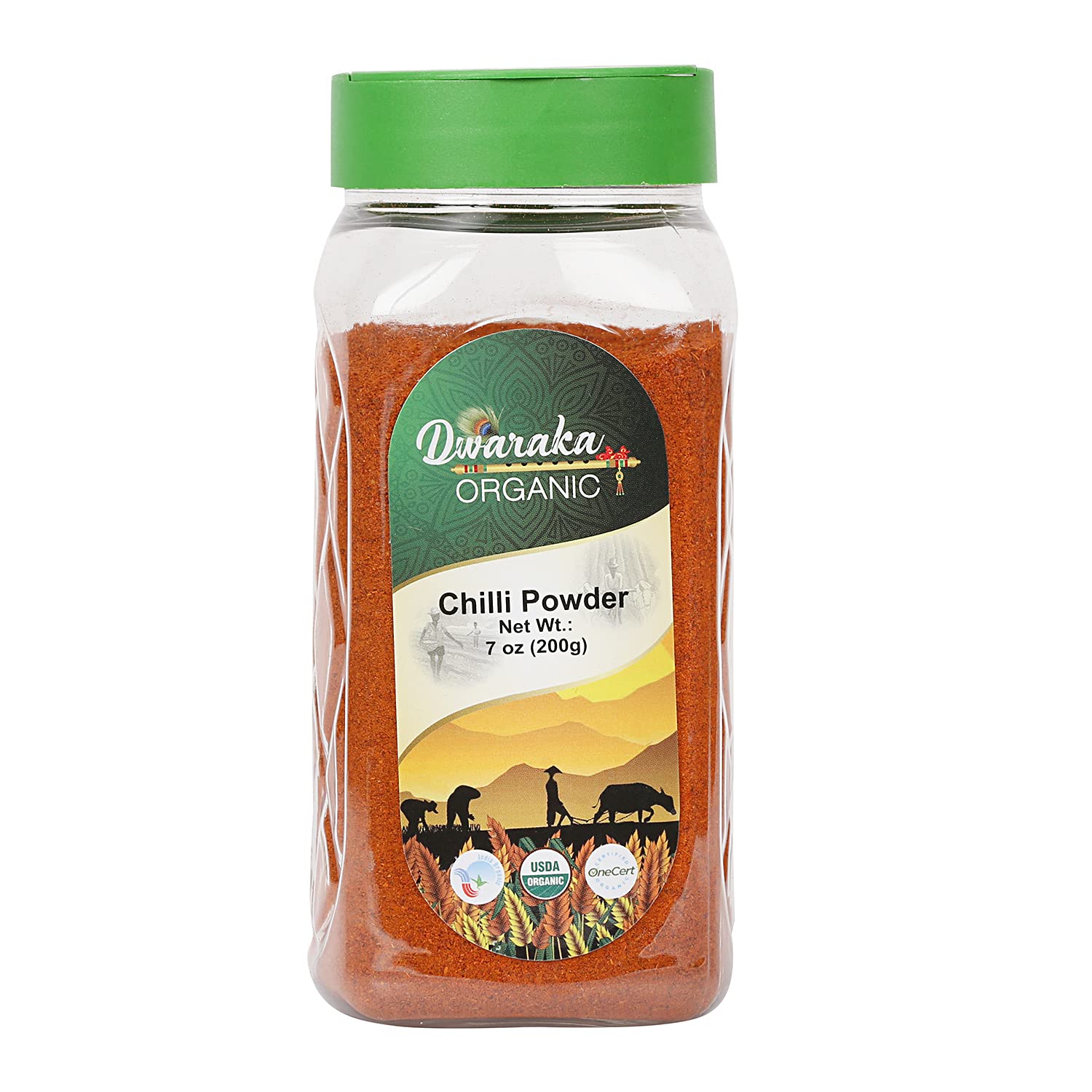 Dwaraka Organic Chili Powder - 7oz, All Natural, Non-GMO – BoroPantry