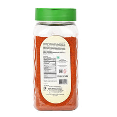 Dwaraka Organic Chili Powder jar with finely ground chili for even seasoning