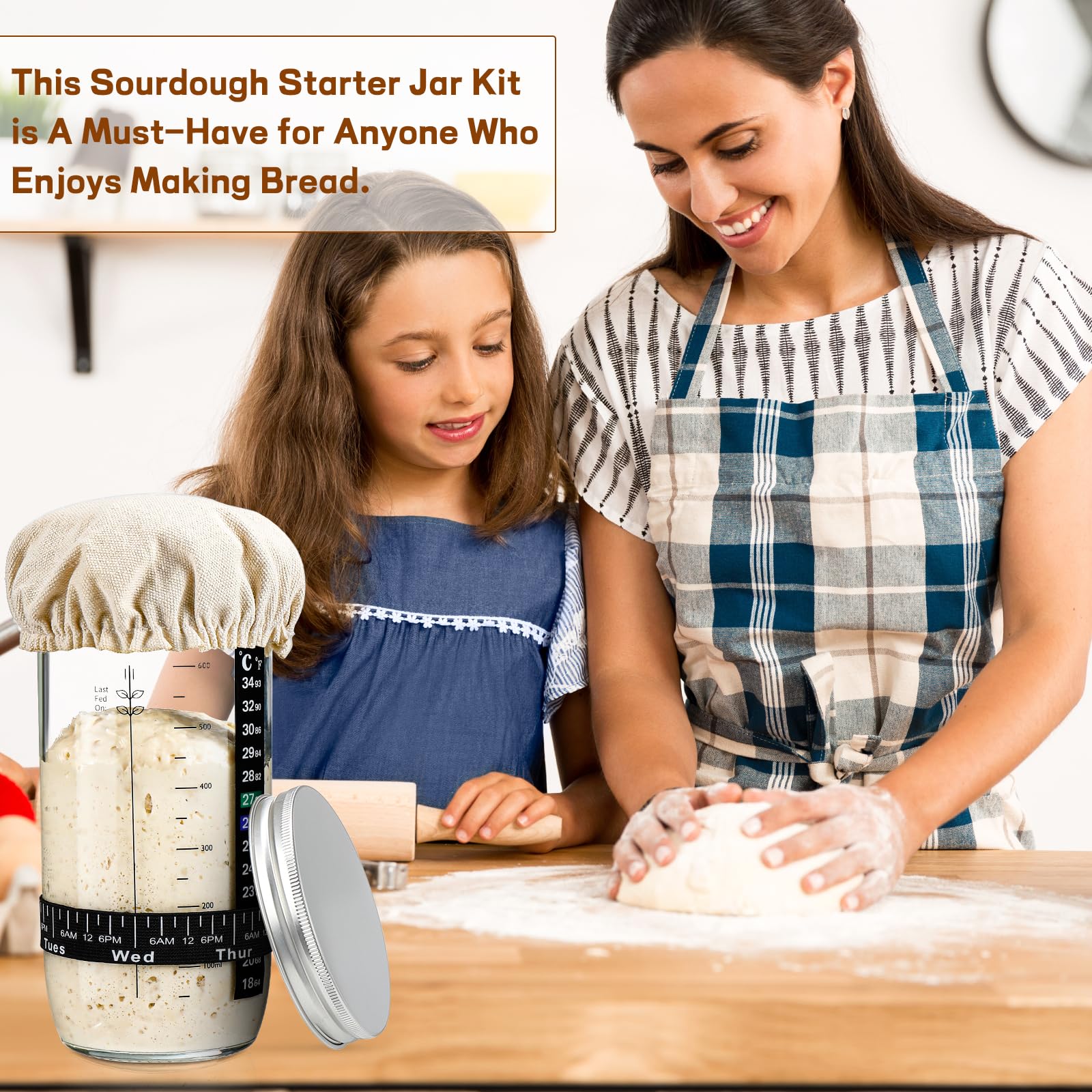 DWTS DANWEITESI sourdough starter kit includes all essentials for home bakers