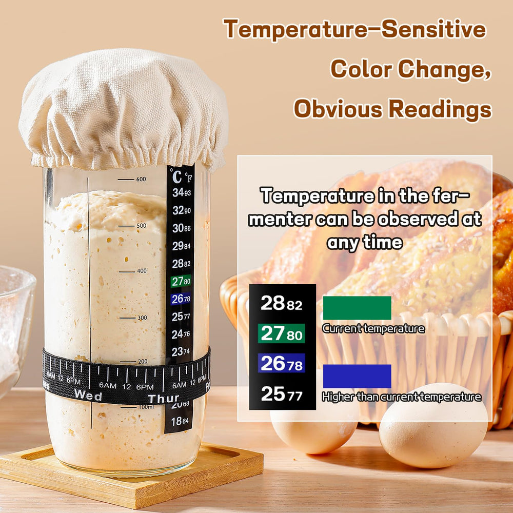 DWTS DANWEITESI thermometer shows fermentation temperature for consistent results