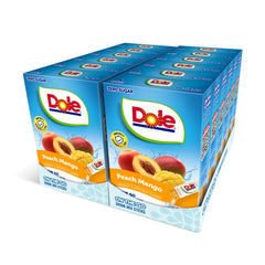 DYLA Dole Peach Mango powder dissolves quickly in water for a sugar-free tropical drink