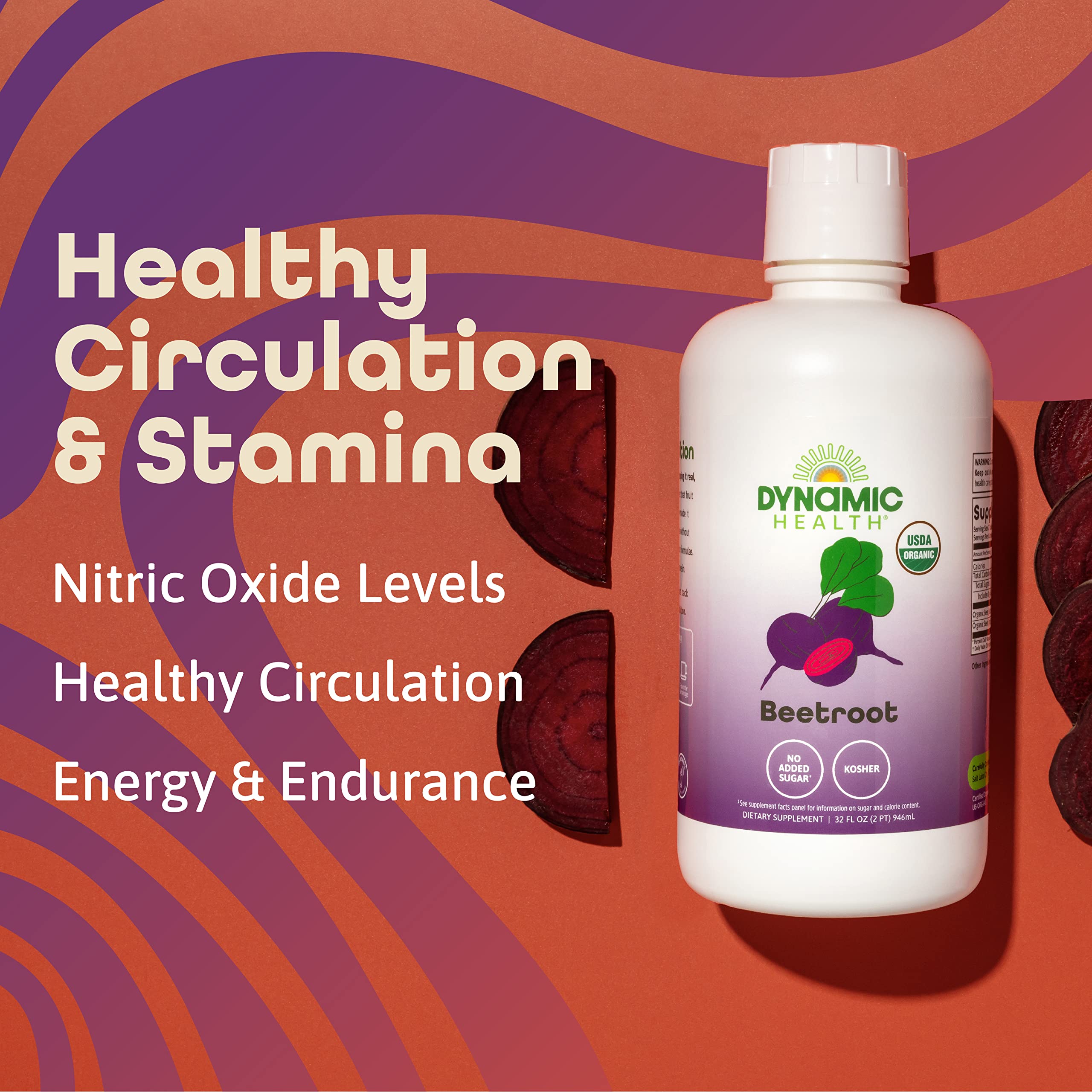 Dynamic Health Beetroot juice in glass, easy to add to smoothies