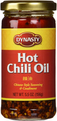 Dynasty hot chili oil bottle front ready to boost flavor