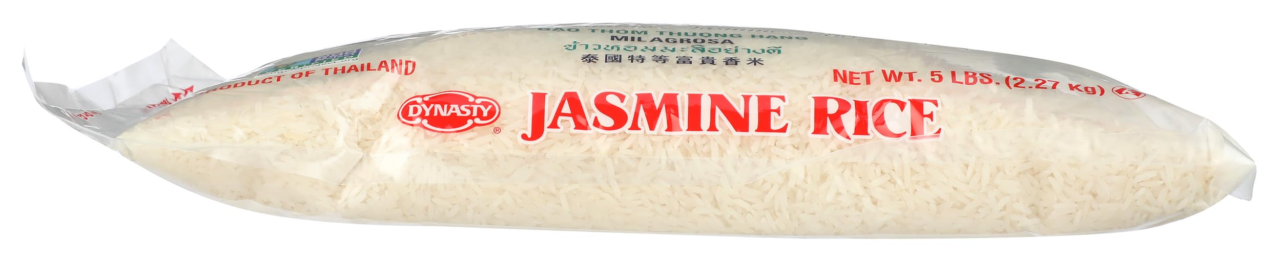 Dynasty Jasmine Rice Kosher certified, suitable for diverse dietary needs.