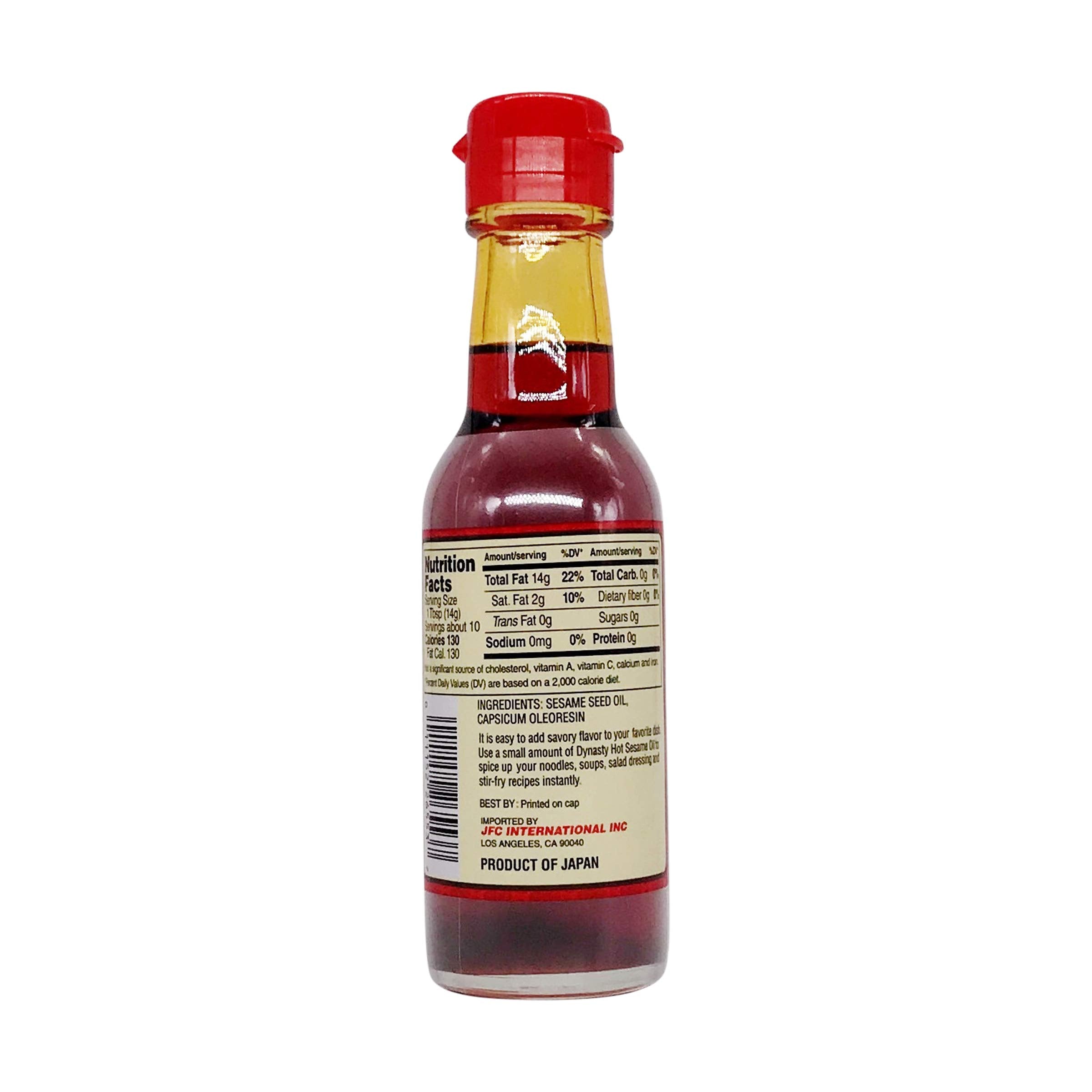Dynasty bottle with pour-spout for seamless dressings on greens.
