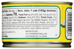 Dynasty Water Chestnuts Sliced packaging image, compact 8 oz size for quick prep.