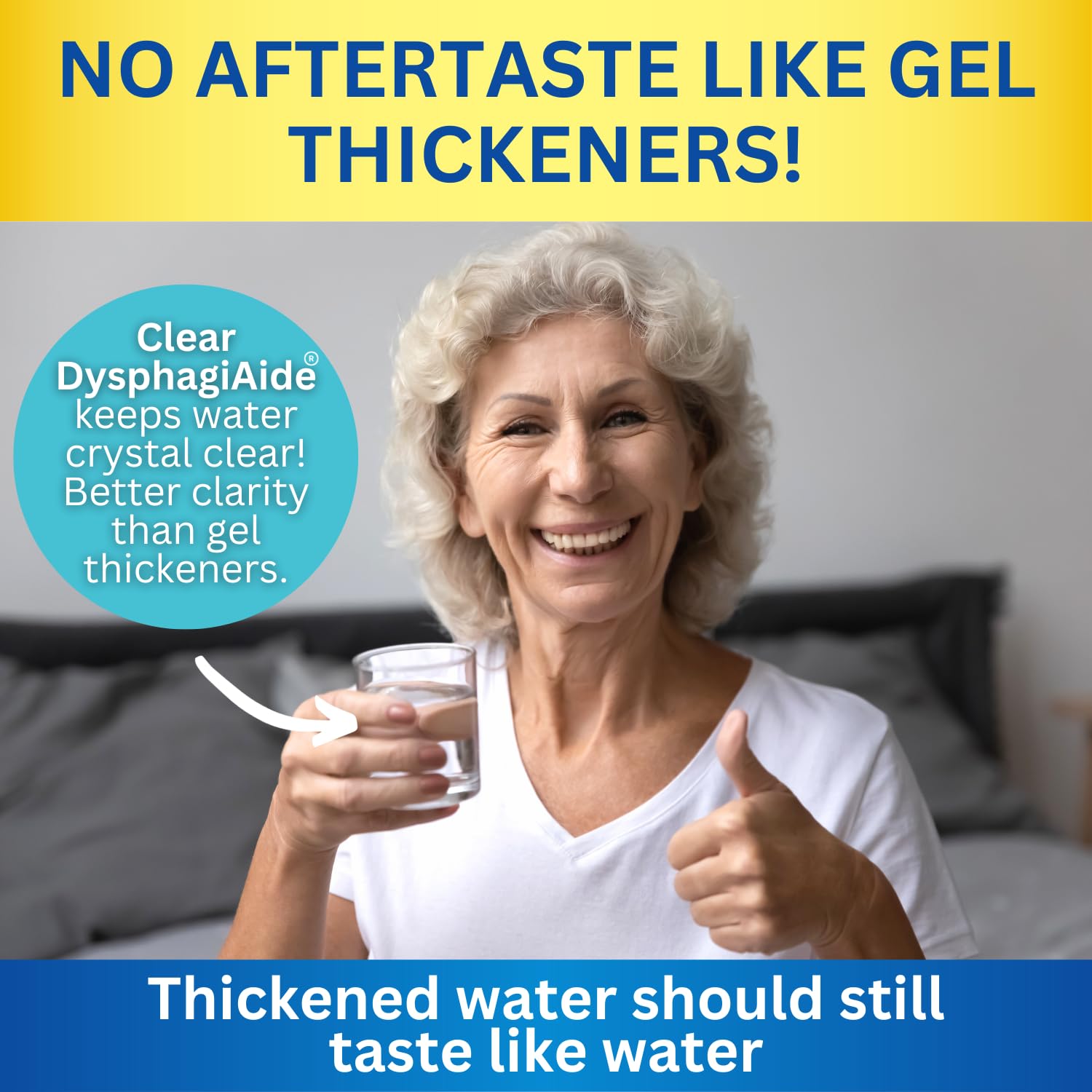DYSPHAGIAIDE thickened-liquid visual shows smooth, clear texture.