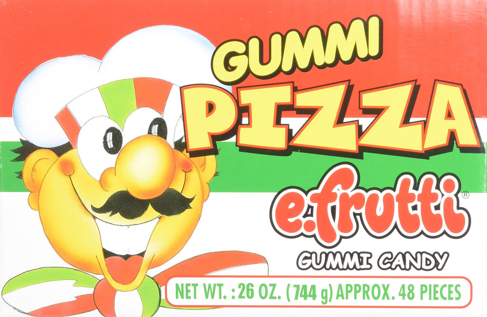E.Frutti Gummi Pizza colorful slices ideal for classroom treats.