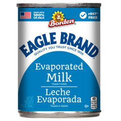 Eagle Brand evaporated milk can ready for desserts and sauces.