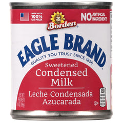 Eagle Brand sweetened condensed milk can for rich desserts and baking.