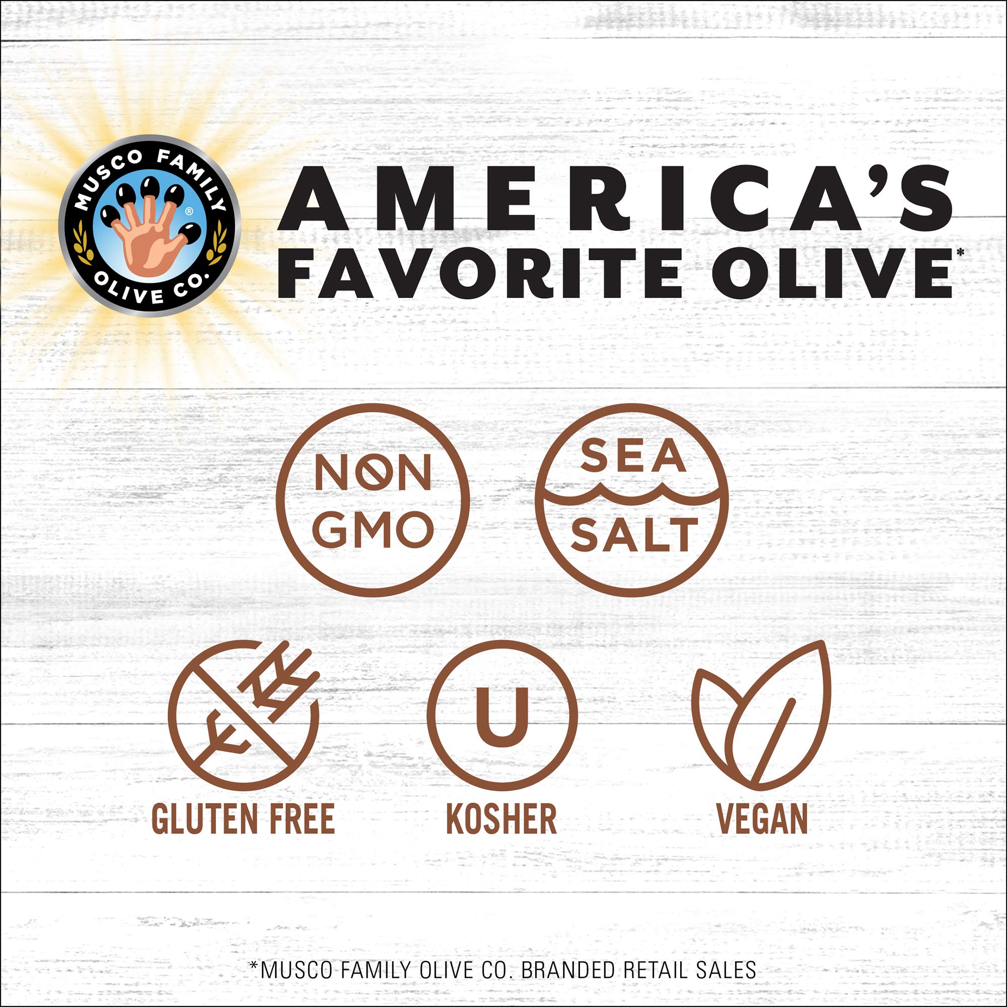 Early California Simply Olives packaging on shelf highlights convenience and freshness.