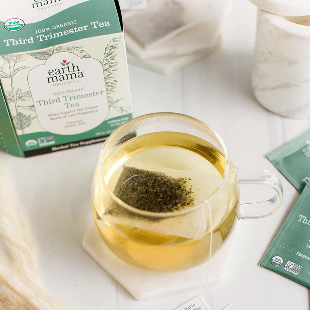 Earth Mama Organic Certifications seal indicating USDA organic status.