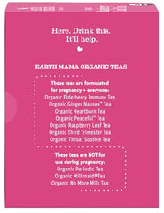 Cup of Earth Mama Raspberry Leaf Tea steeping, caffeine-free and comforting