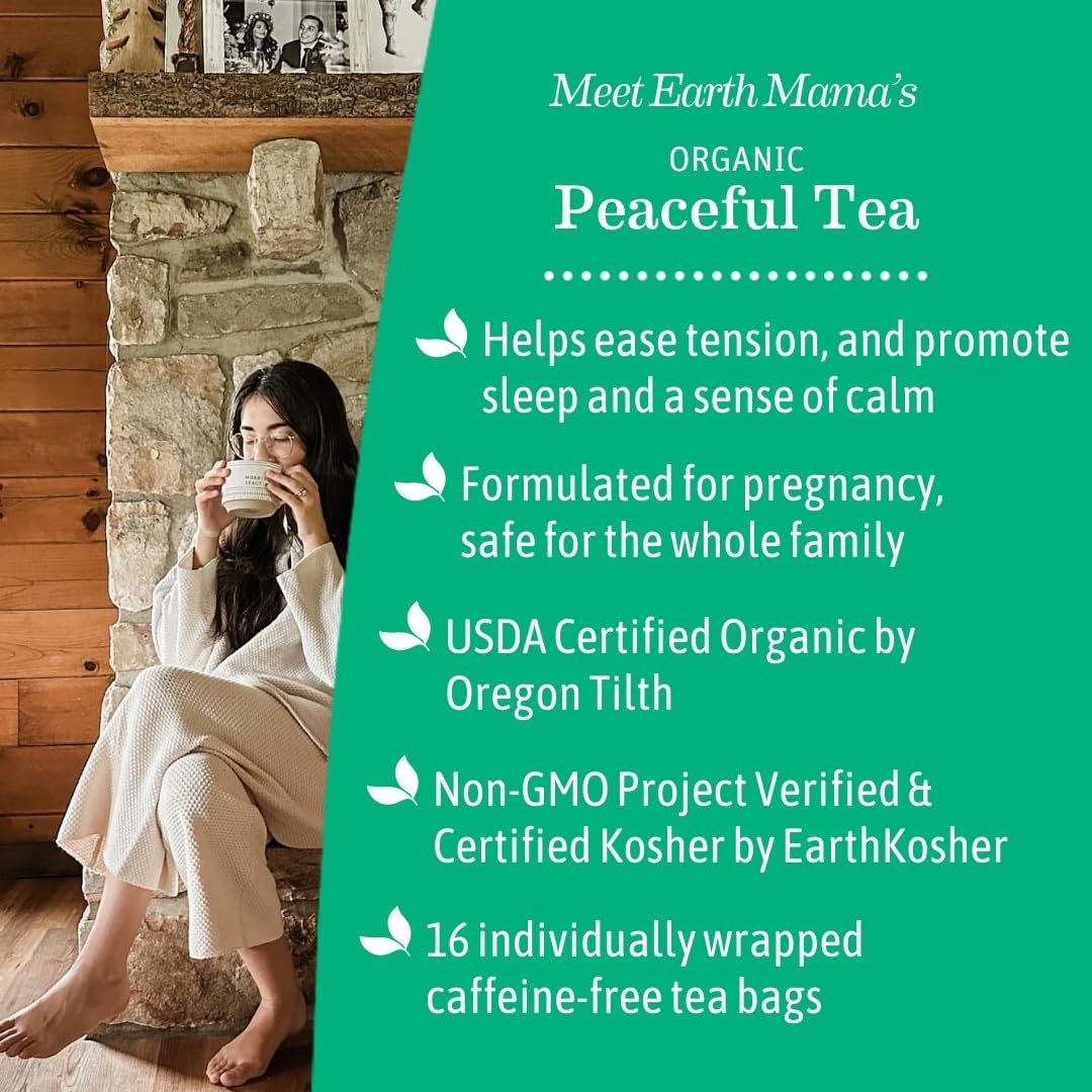 Steeped Peaceful Tea cup releasing a citrusy aroma for serenity