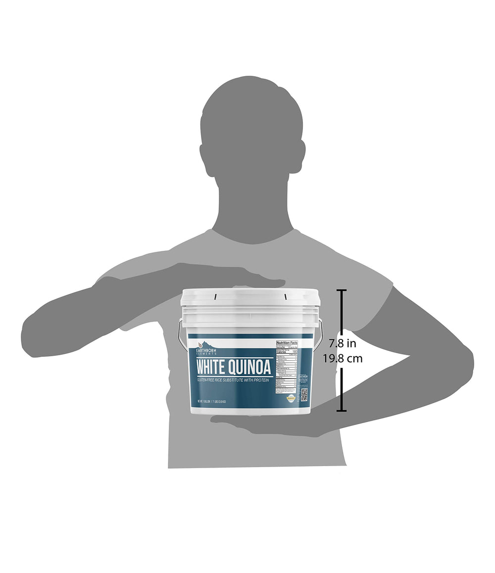 Earthborn Elements USA-packaged quinoa with a leak-proof seal.