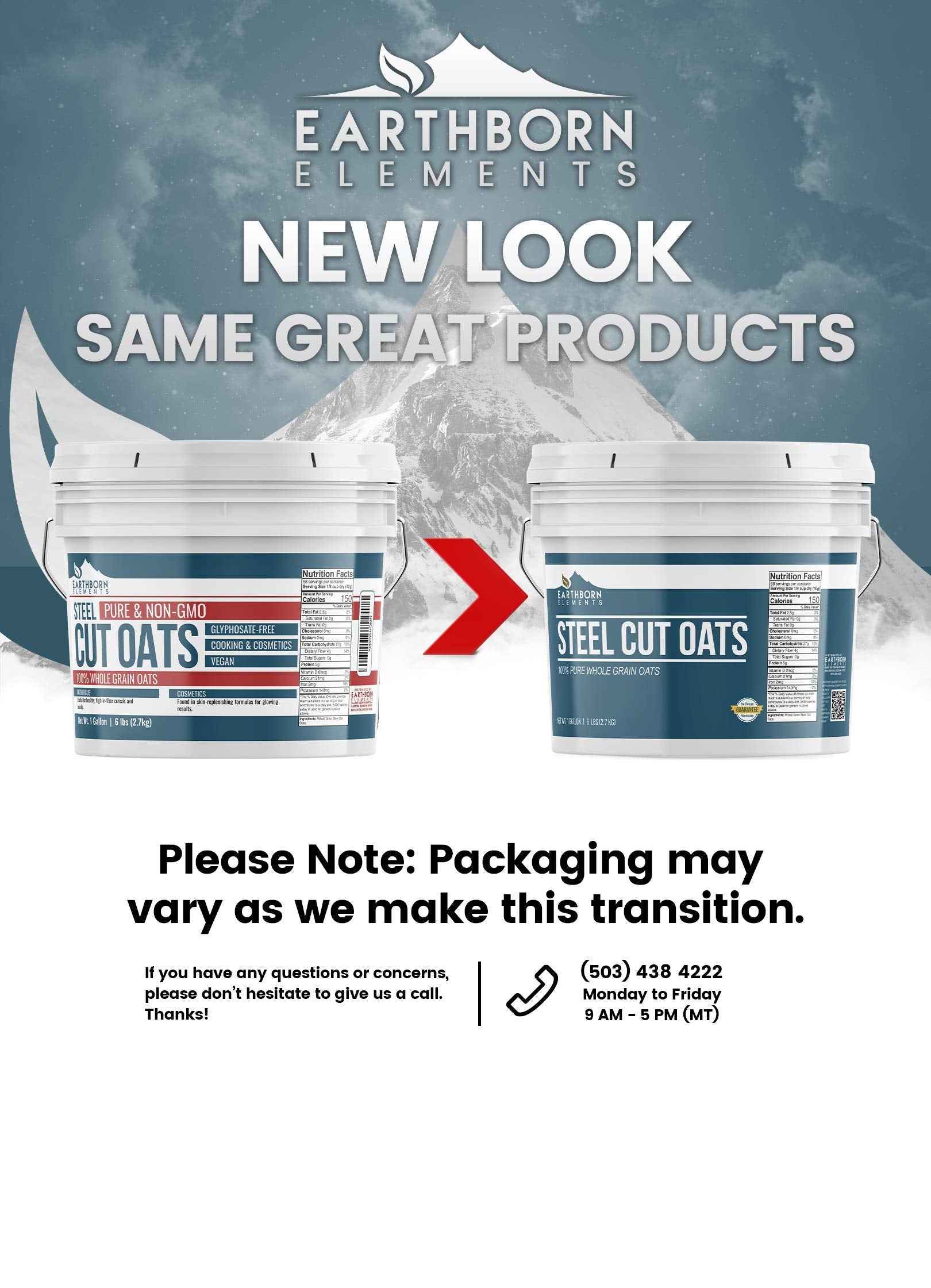 Pure and undiluted Earthborn Elements oats with no additives.