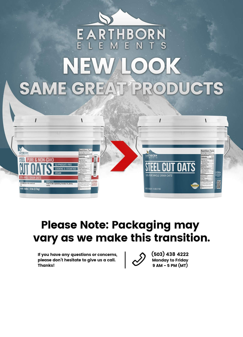 Pure and undiluted Earthborn Elements oats with no additives.