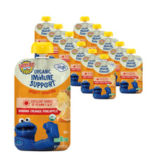 Earth's Best Organic Yogurt Smoothie Pouch banana-orange-pineapple for toddlers.