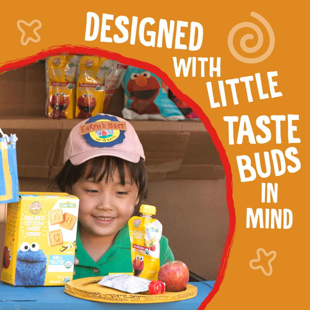 Nutrition label highlights vitamins C and D for growing toddlers.