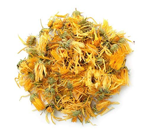 EarthWise Aromatics calendula flowers 8oz pack for herbal tea blends.