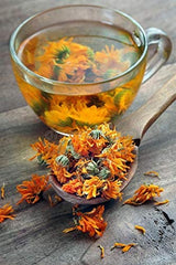 EarthWise Aromatics organic calendula tea bloom adds sunny notes to cups.