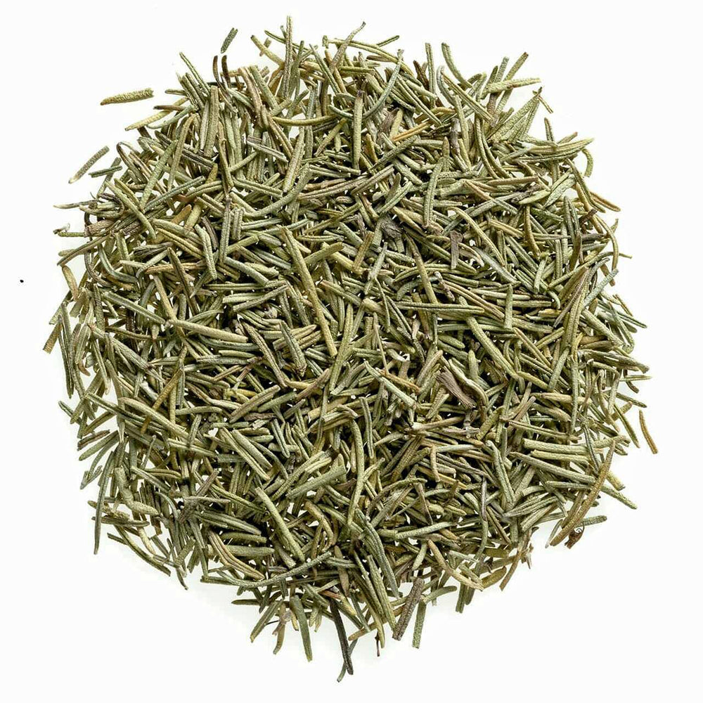 EarthWise Aromatics rosemary leaves, 1lb, close-up of dried needles for cooking.