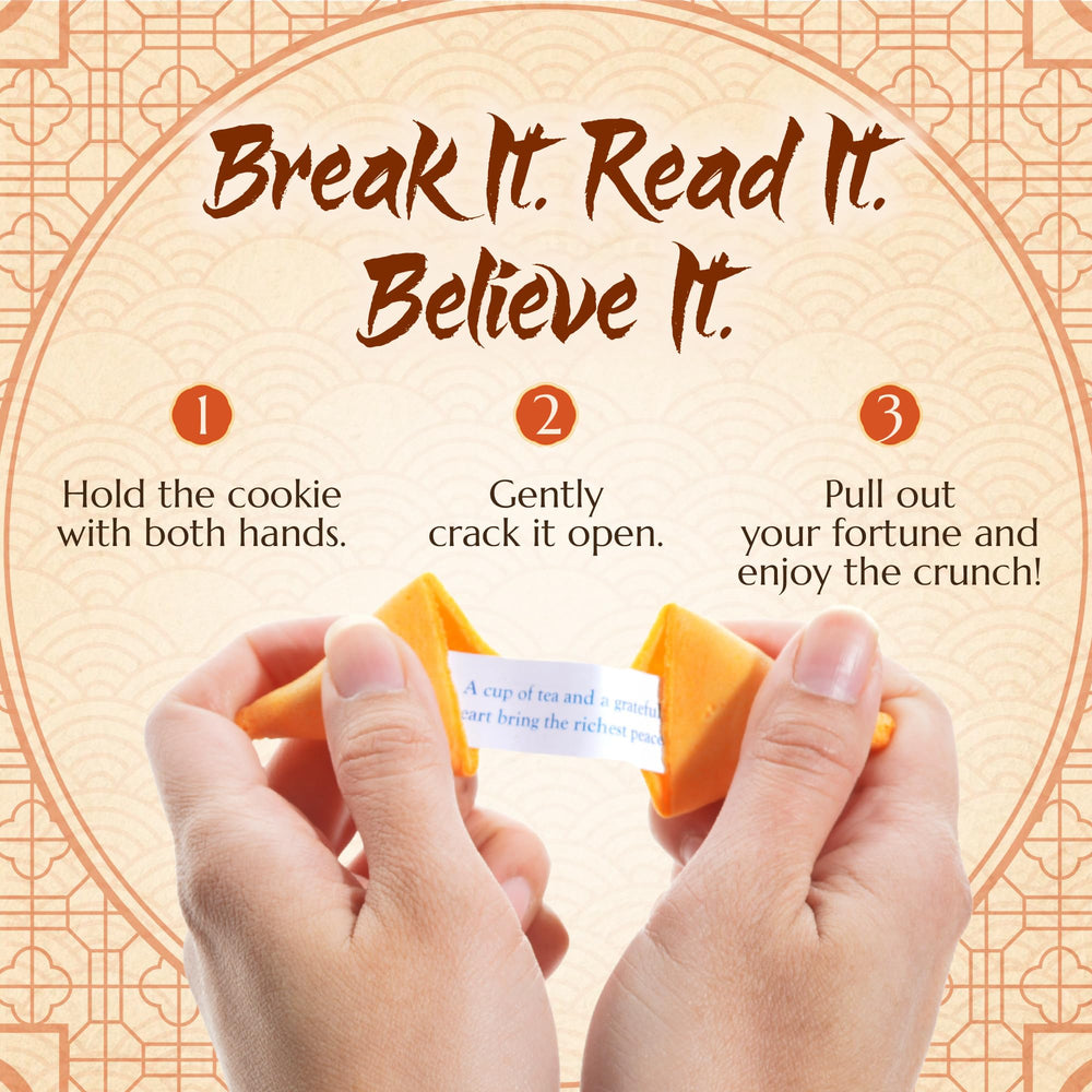 East and Else fortune cookies display at New Year celebrations and corporate events.