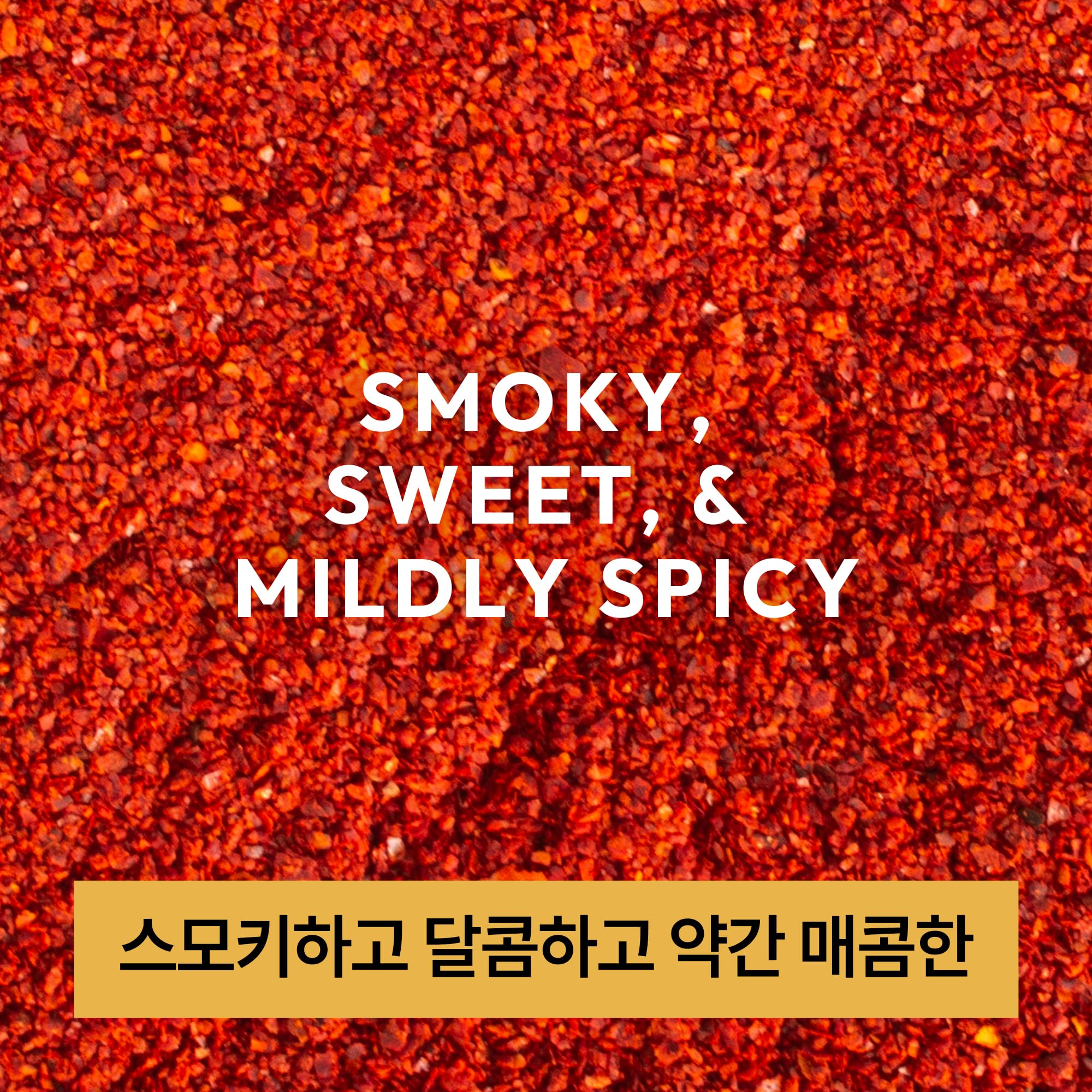 Sun-dried, additive-free East and Else Gochugaru in bag for aroma