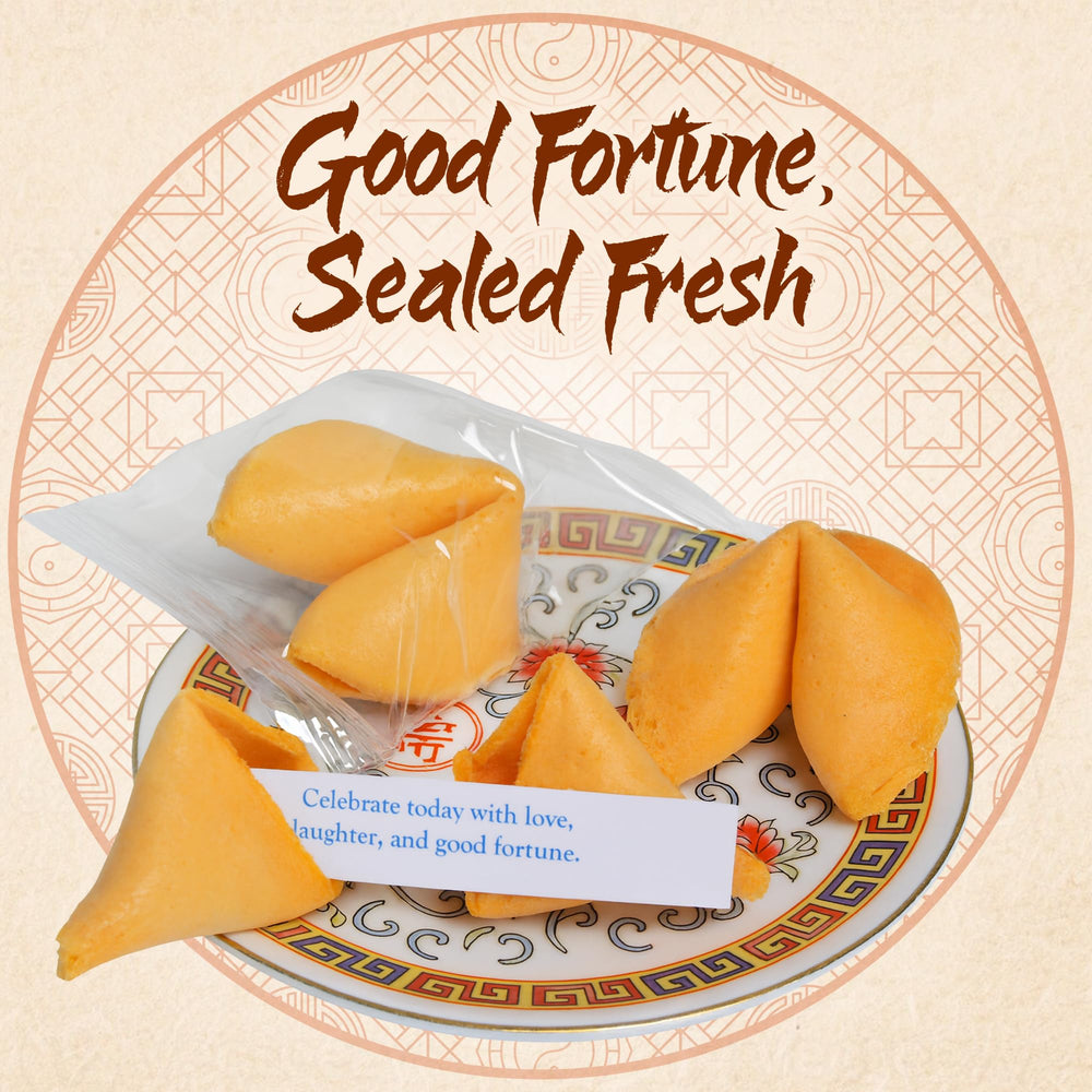 East and Else USA-made quality label on fortune cookies.