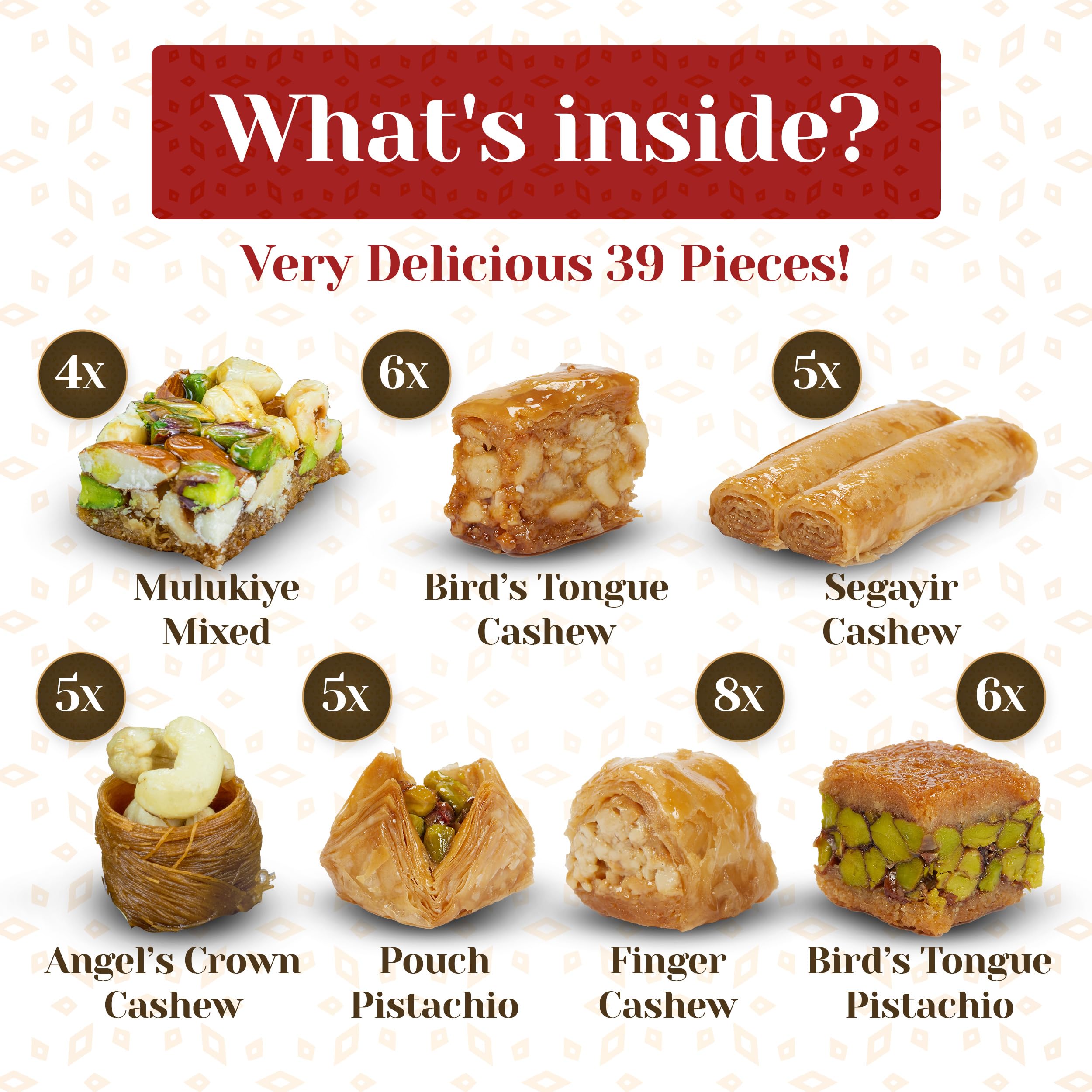Eastanbul baklava flaky-phyllo closeup highlights delicate crunch and moist interior.