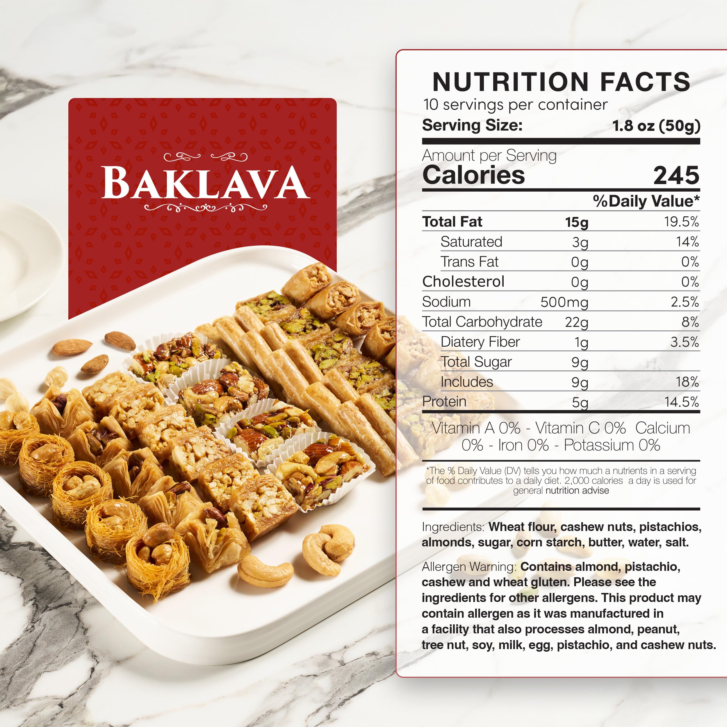 Eastanbul baklava variety shapes Bird Tongue, ideal for tasting and sharing.