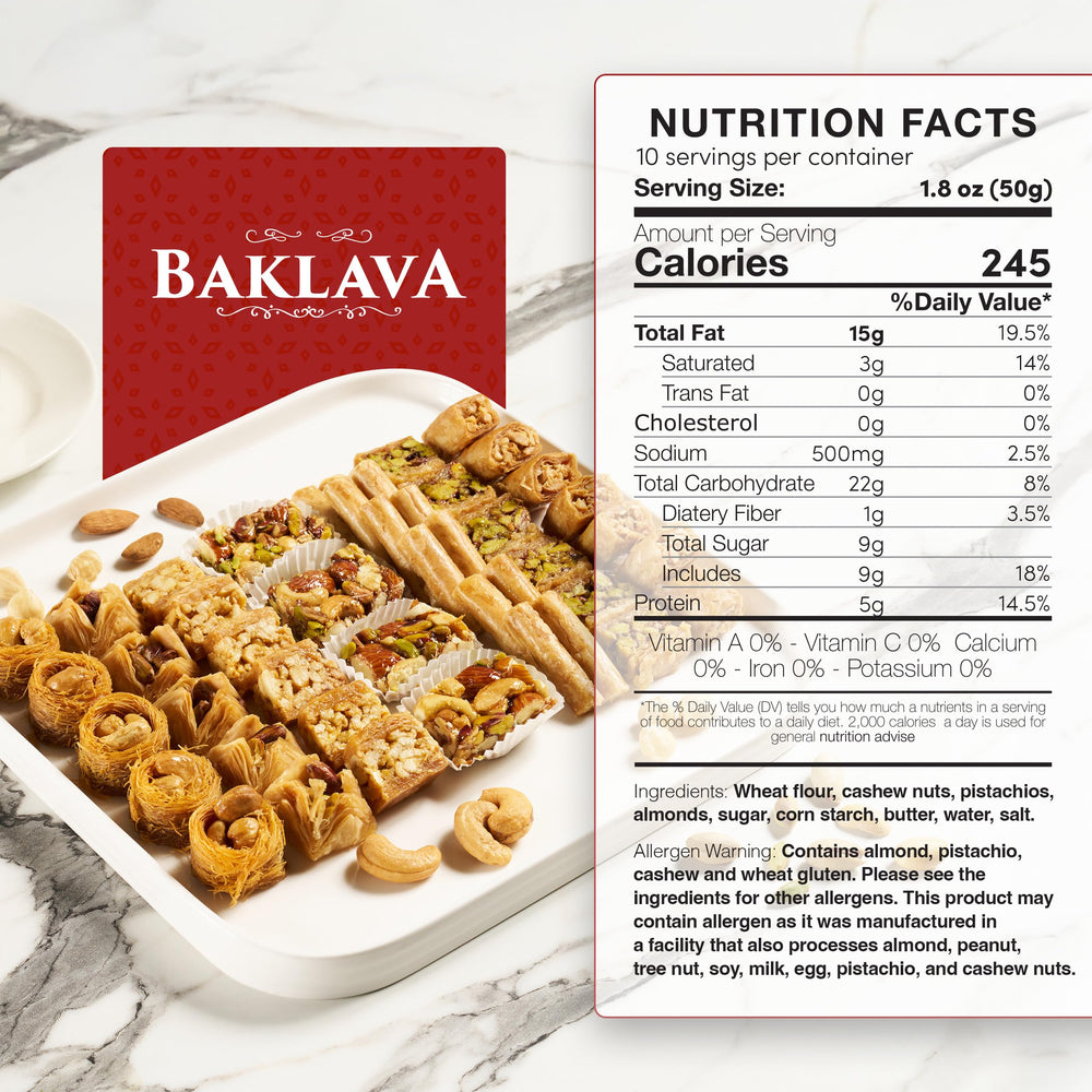 Eastanbul baklava variety shapes Bird Tongue, ideal for tasting and sharing.
