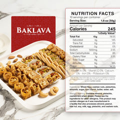 Eastanbul baklava variety shapes Bird Tongue, ideal for tasting and sharing.