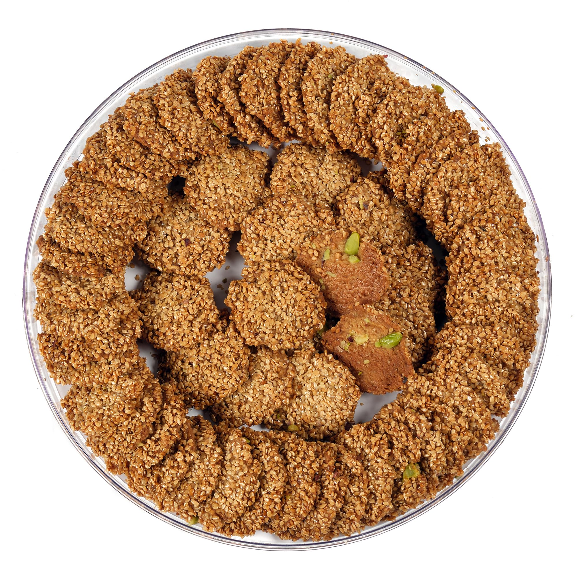 Eastanbul Barazek Pistachio Sesame Cookies hero shot for celebrations and gifting.