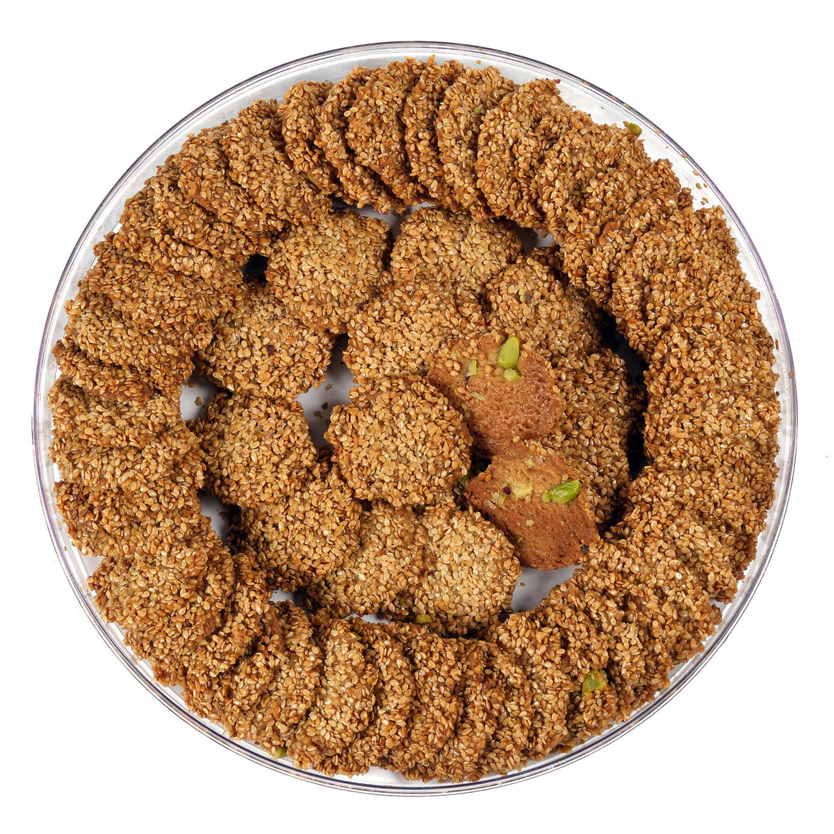 Eastanbul Barazek Pistachio Sesame Cookies hero shot for celebrations and gifting.