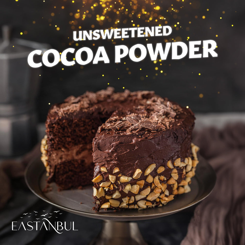 Eastanbul cacao powder steam rises from hot cocoa.