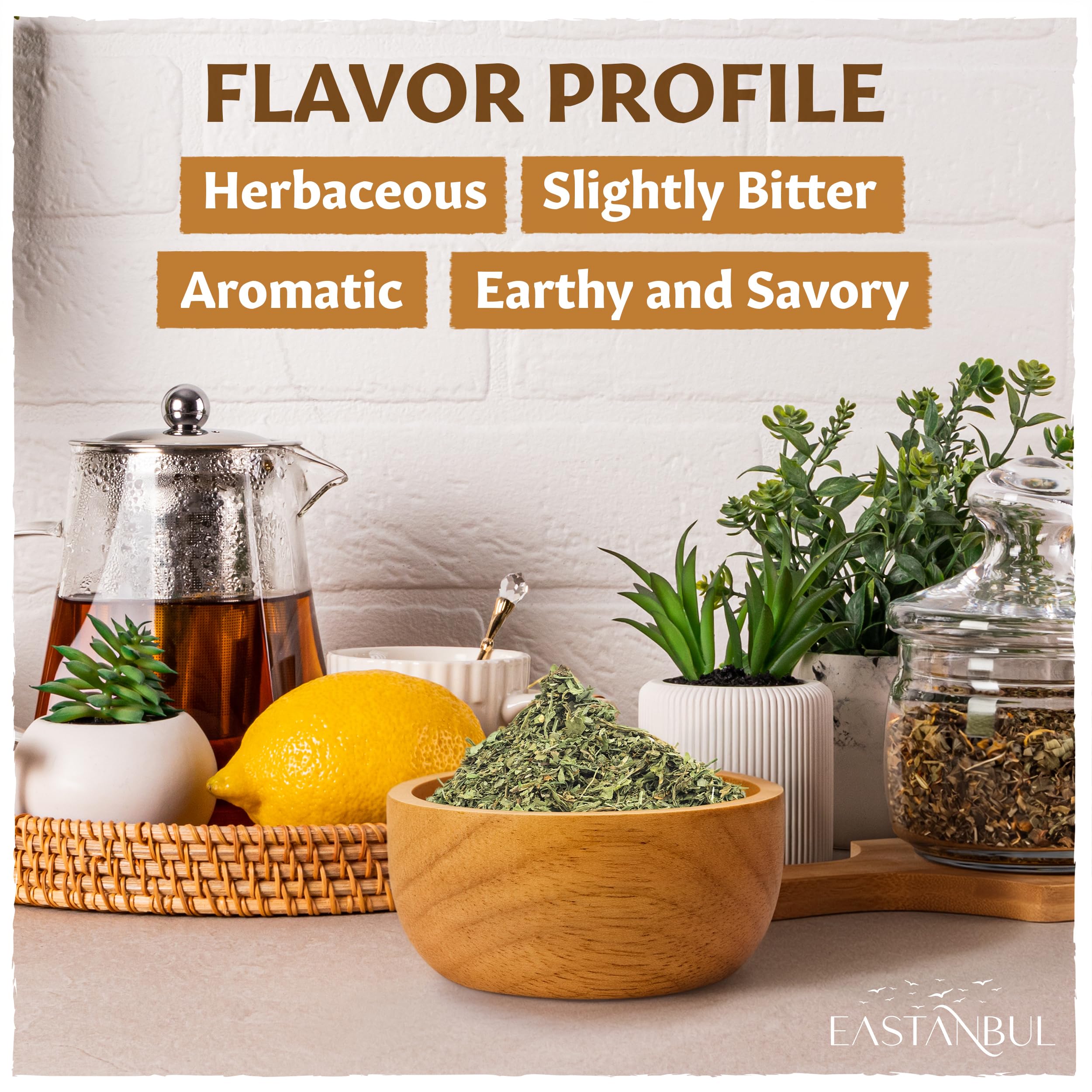 Eastanbul Celery Flakes add depth to soups and broths.