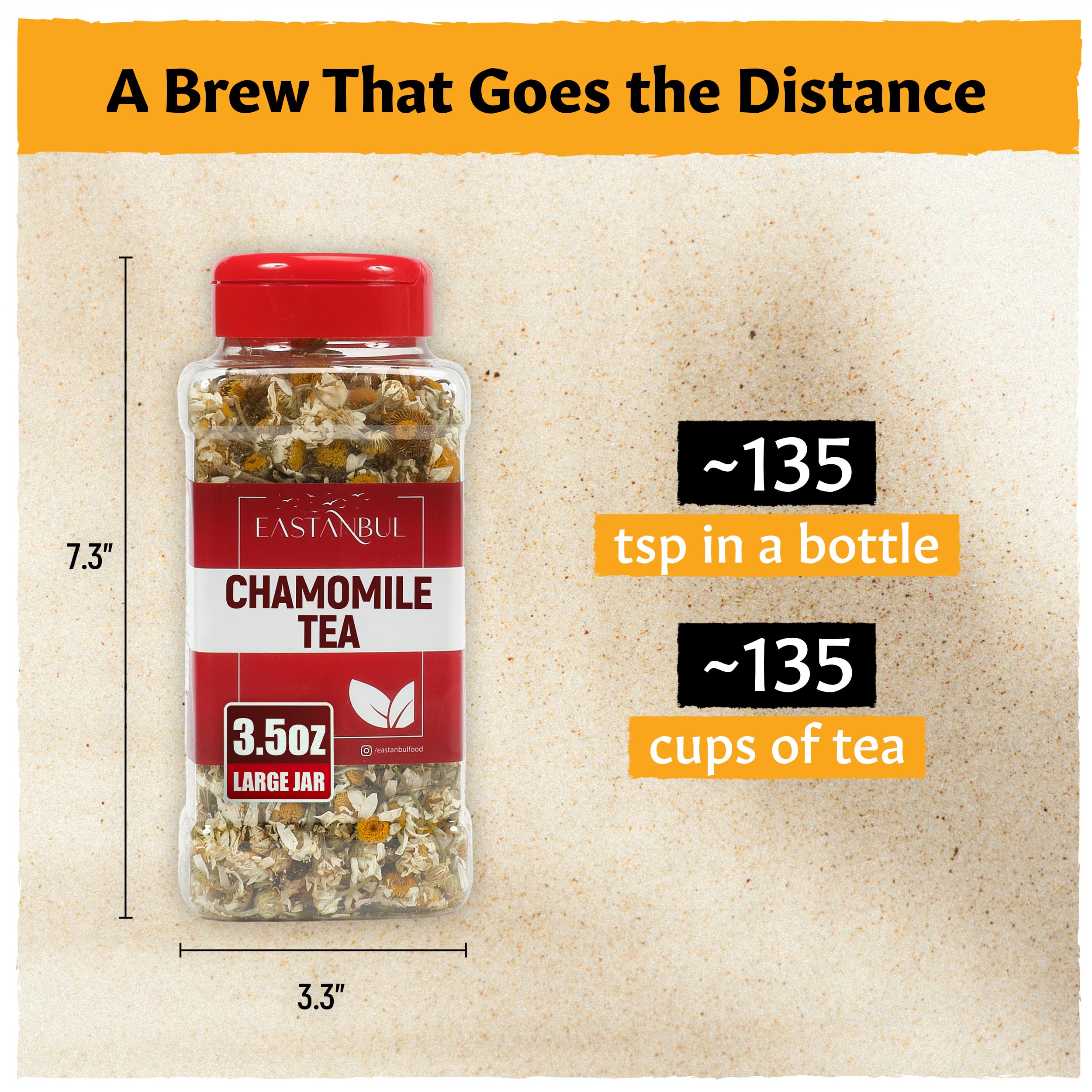 Eastanbul chamomile with lavender-mint spice blend for calming blends.