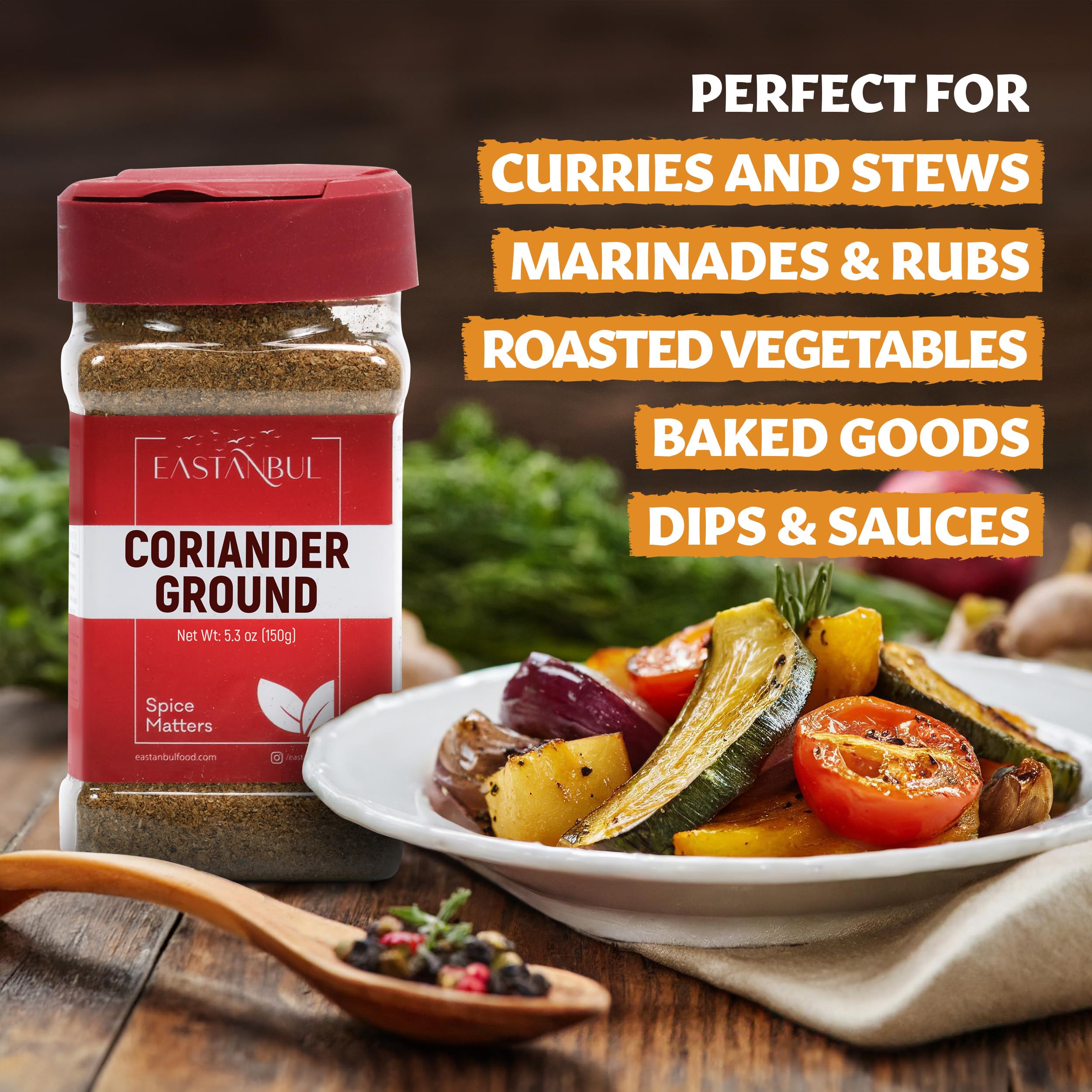 Eastanbul coriander ground spice mill emphasizes freshness for spice blends.