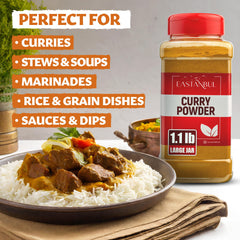 Eastanbul curry powder kitchen scene showing versatile seasoning