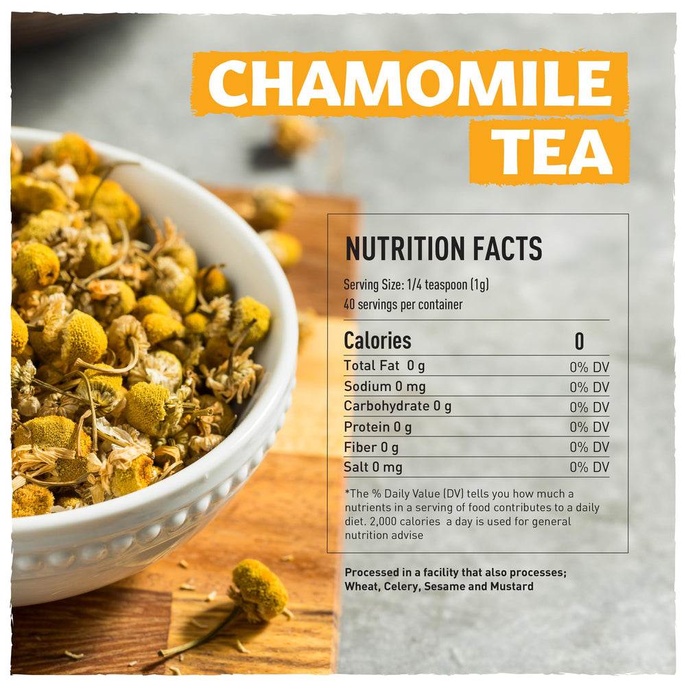 Eastanbul dried chamomile bloom ready for loose-leaf brewing.