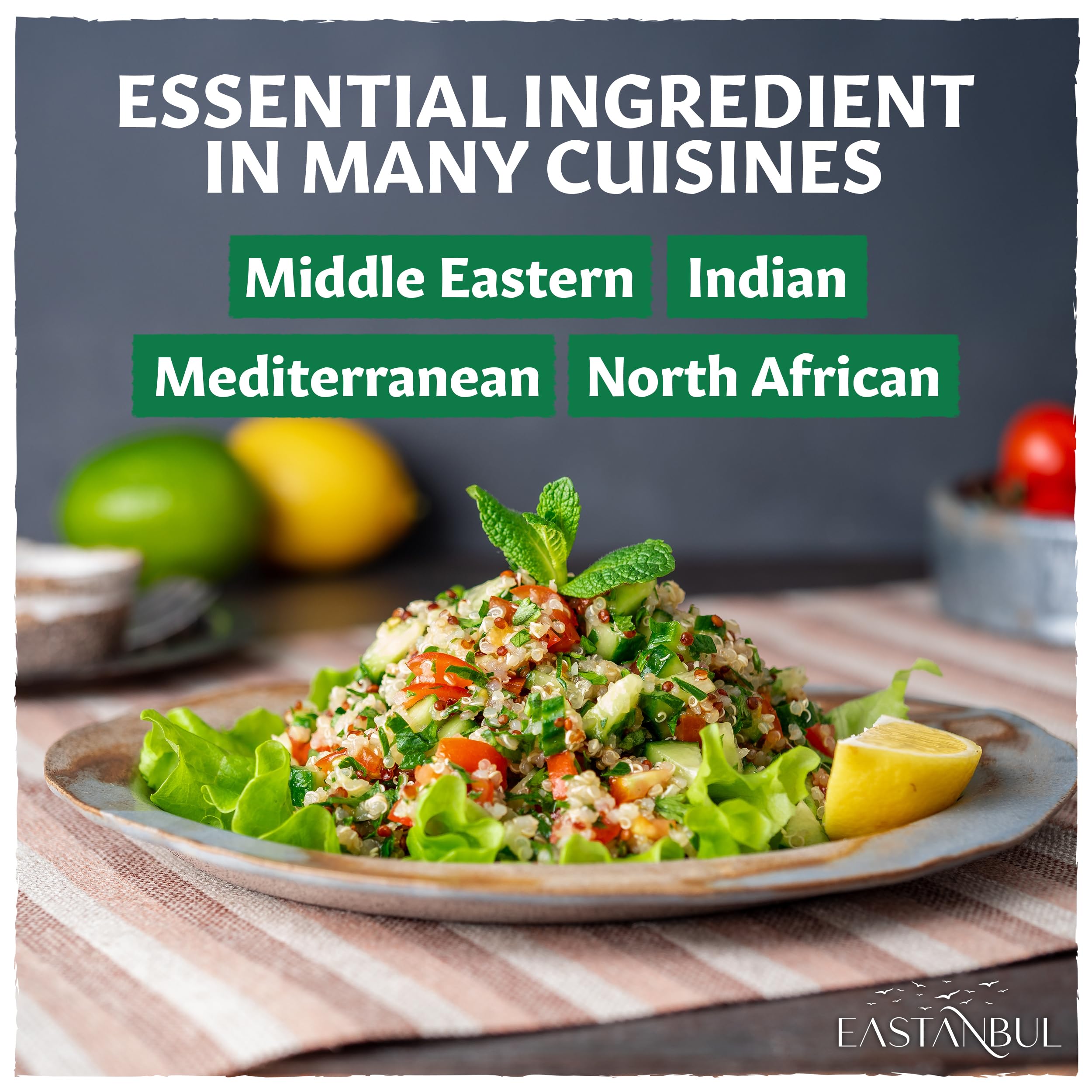 Eastanbul dried mint dessert topping adding peppermint flair