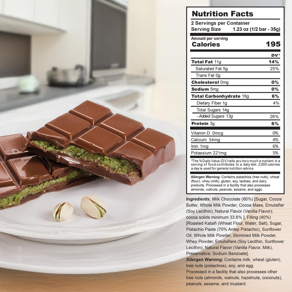 Eastanbul Dubai Pistachio Chocolate Bar gift box highlights ready-to-gift luxury and sharing.
