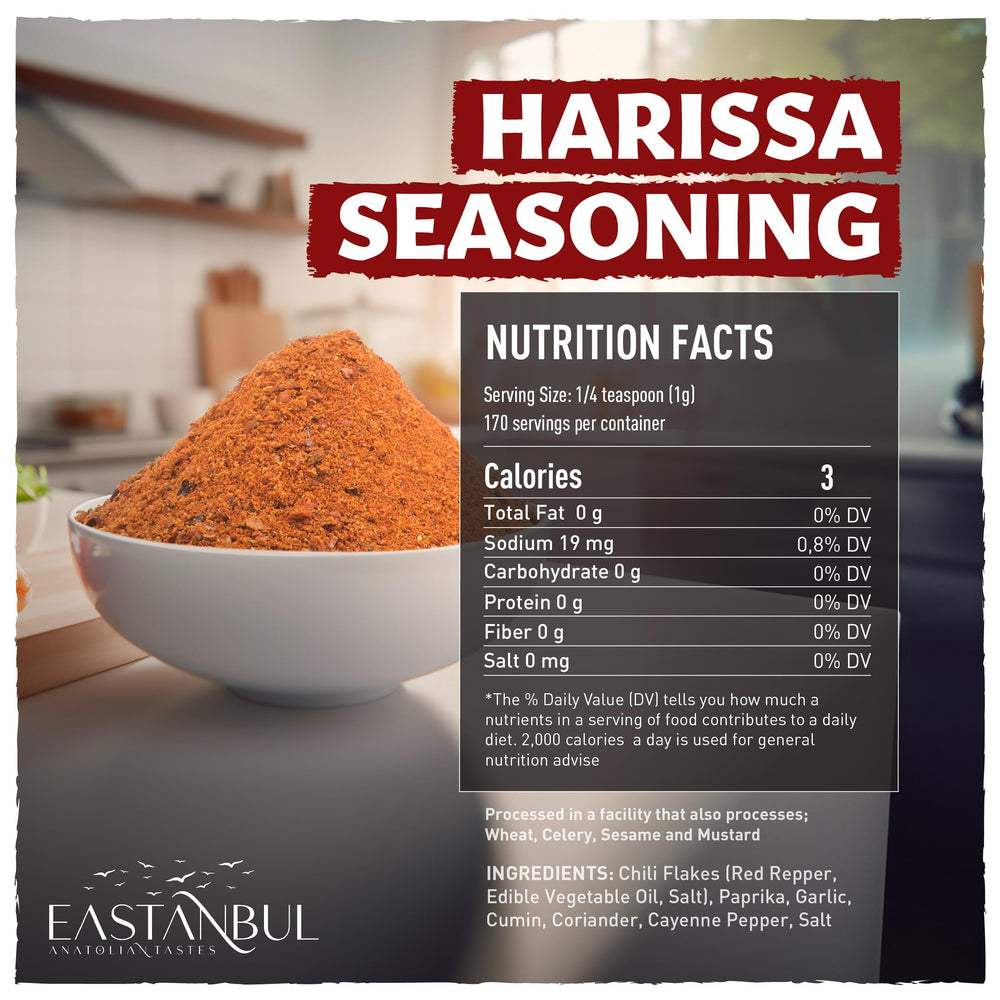Eastanbul Harissa ingredients close-up highlighting paprika and cumin for bold foundation