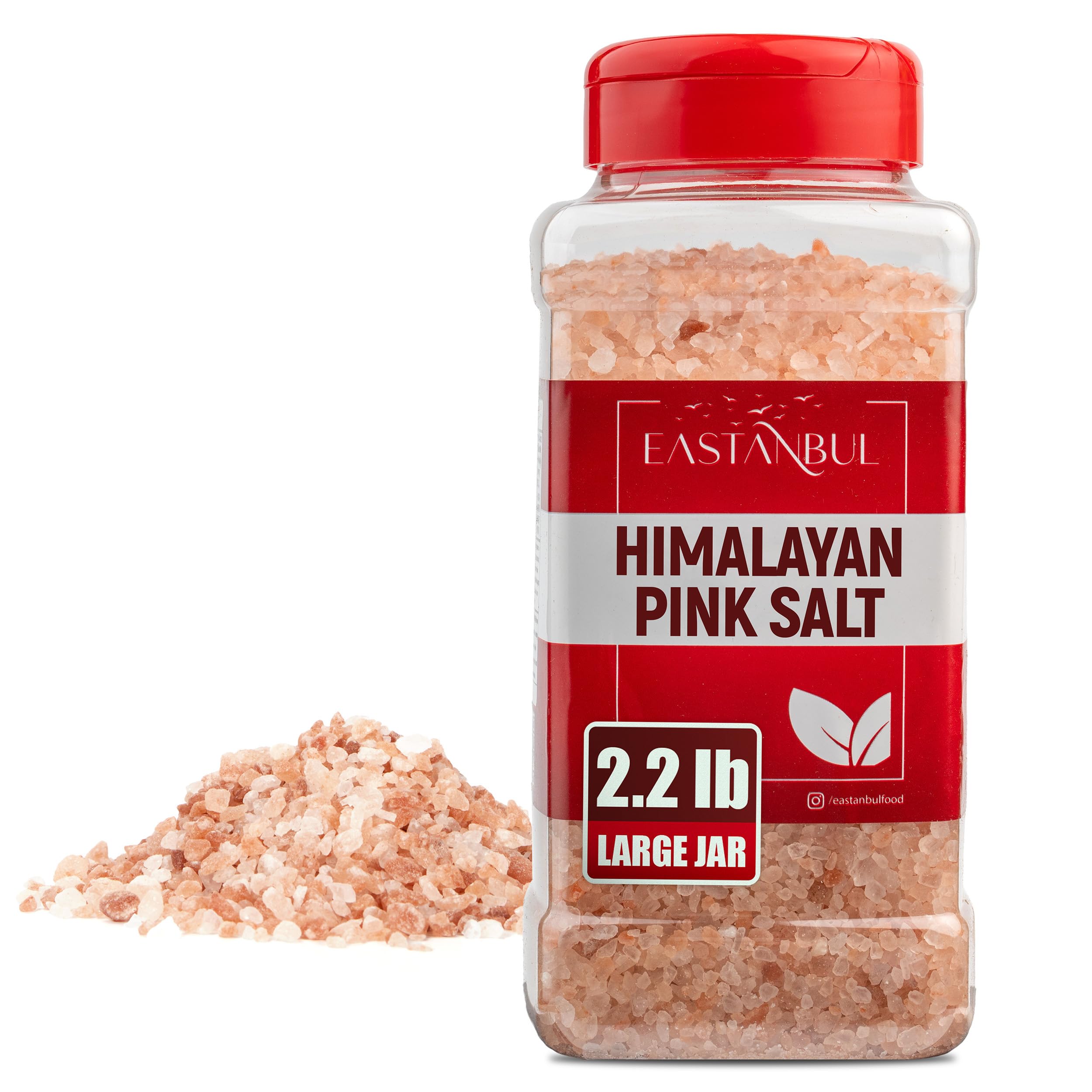 Eastanbul Himalayan pink salt grinder refill crystals for fresh, flavorful seasoning.
