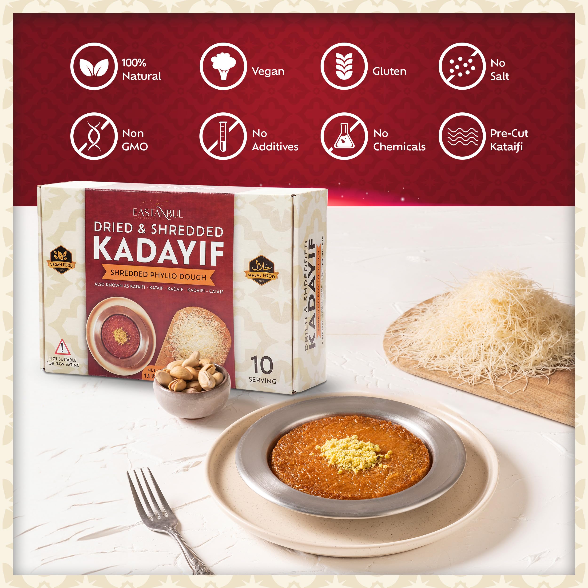 Eastanbul kataifi culinary ideas for crisp syrup-soaked treats