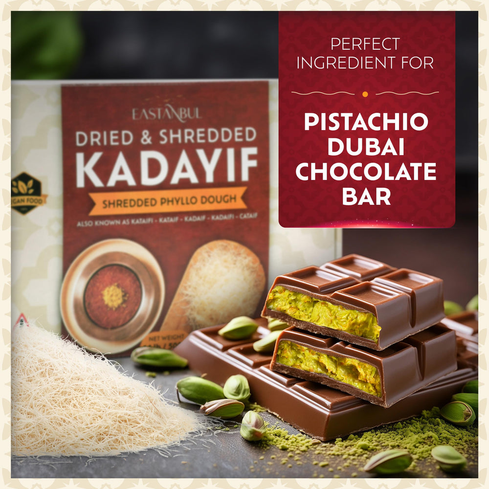 Eastanbul kataifi knafeh plate assembly for authentic pastries