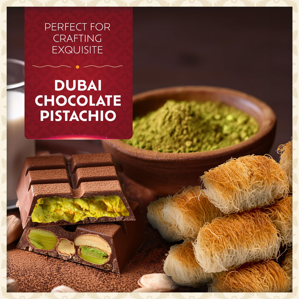 Eastanbul Kataifi rolls: served on a plate with nuts for an elegant dessert