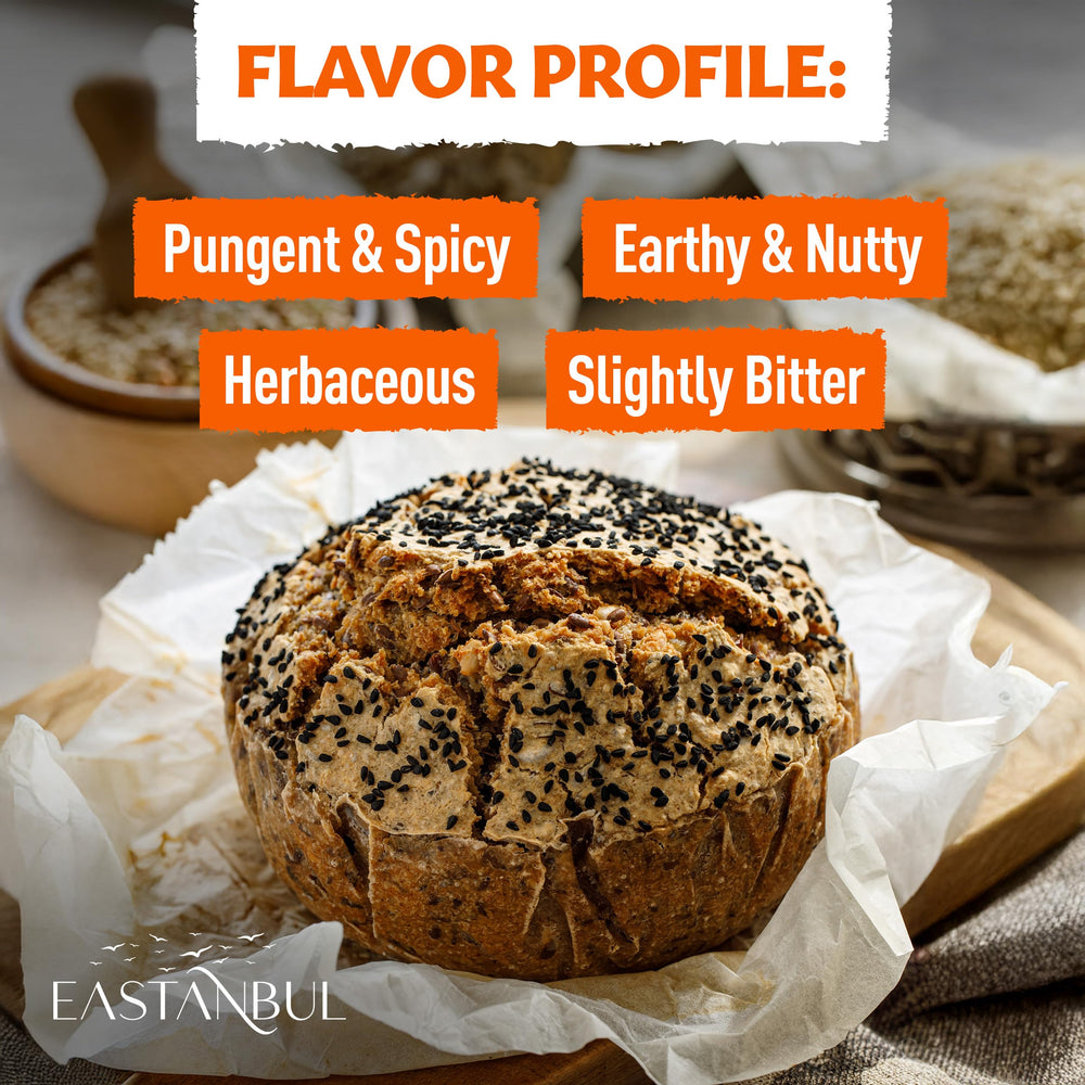 Eastanbul Nigella seeds in a Mediterranean dish for a flavorful finish.