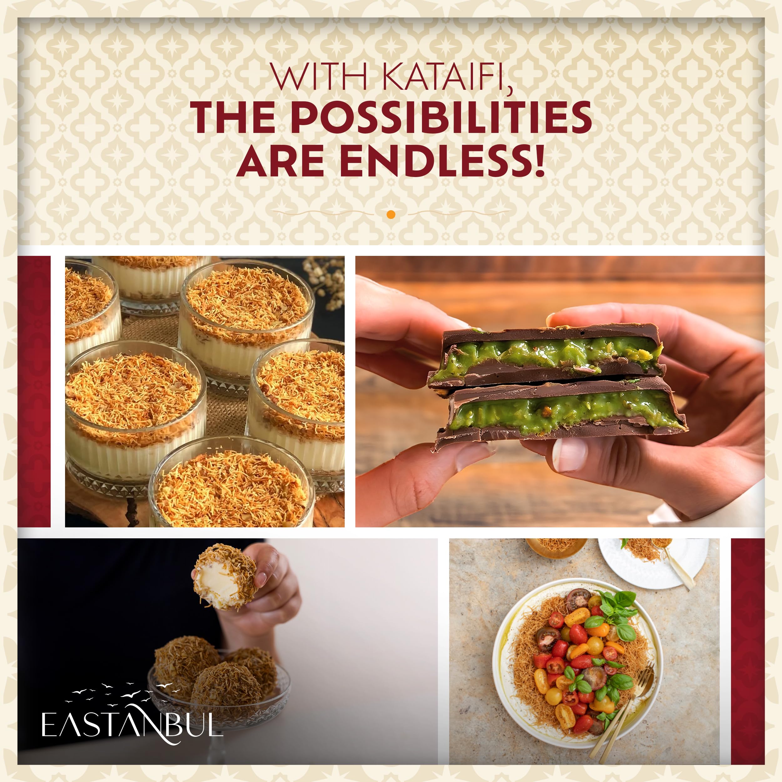 Eastanbul vegan and halal packaging helps preserve freshness.